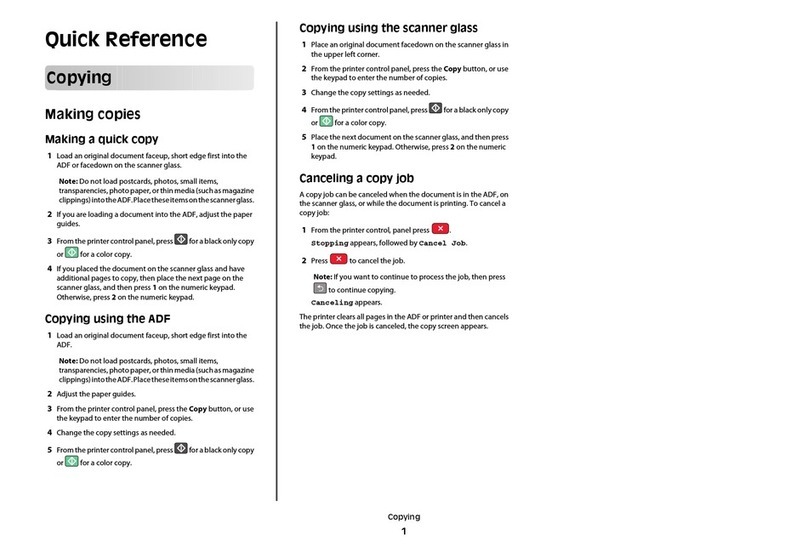Lexmark X543DN User manual