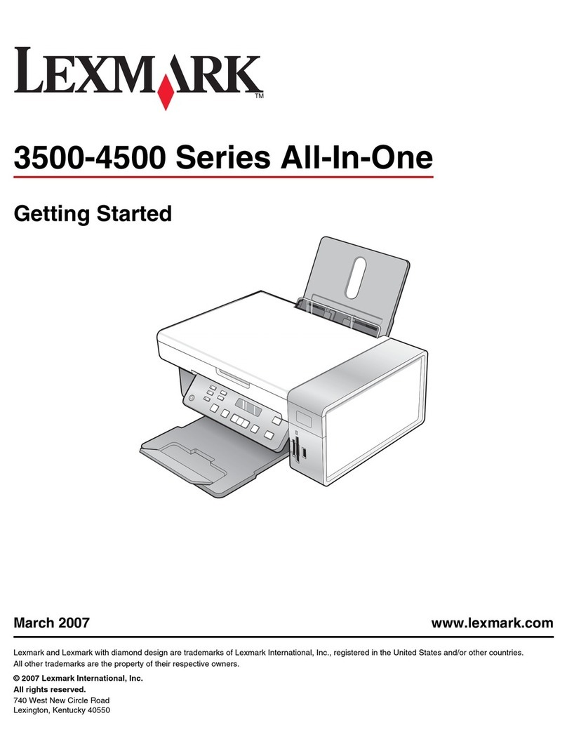 Lexmark X3550 Getting started