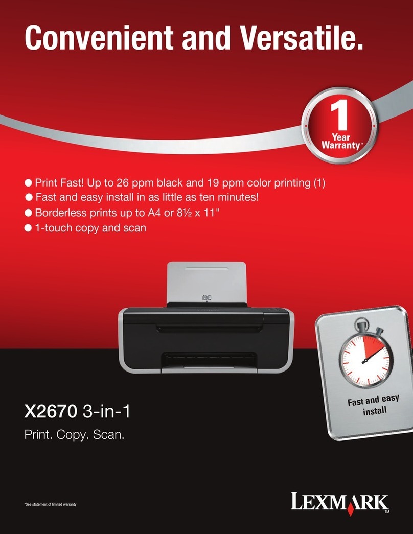 Lexmark X2670 User manual
