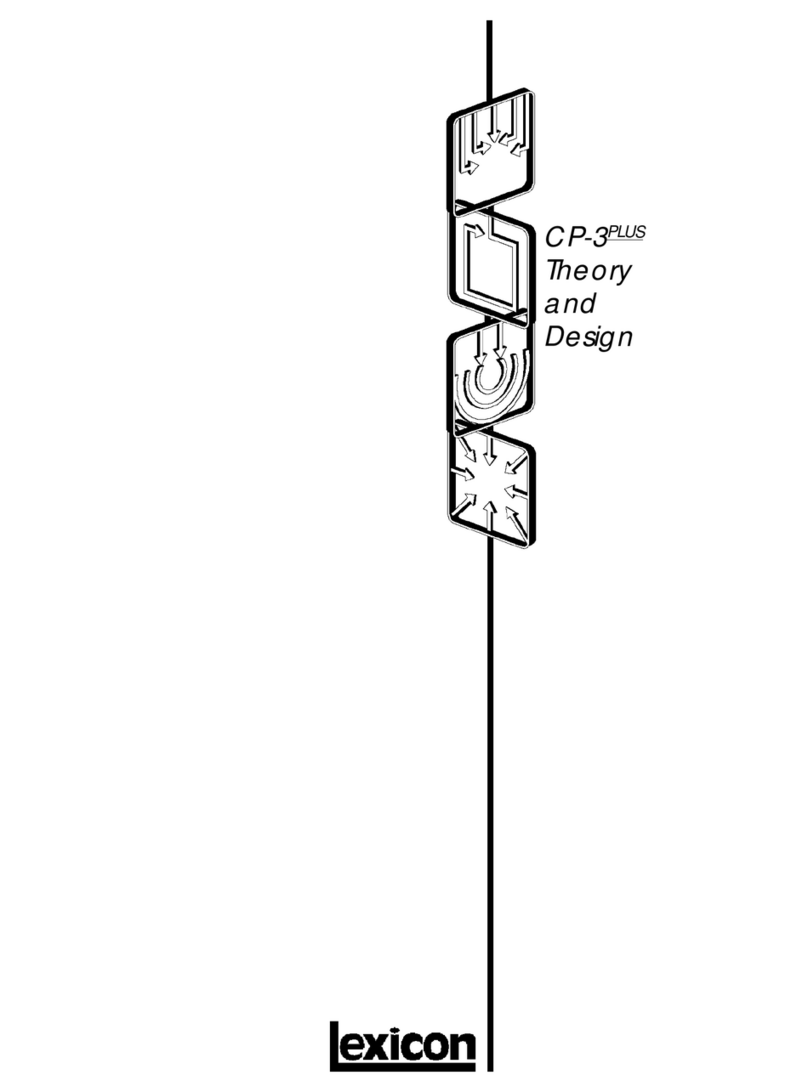 Lexicon CP-3 PLUS - THEORY AND DESIGN REV 2 Manual