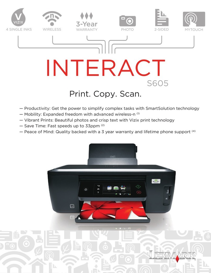 Lexmark INTERACT Interact S605 Specifications