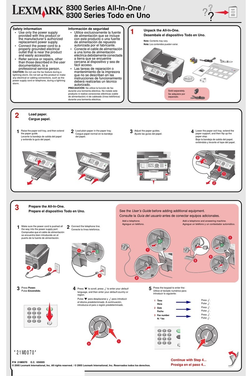 Lexmark 8300 Series User manual