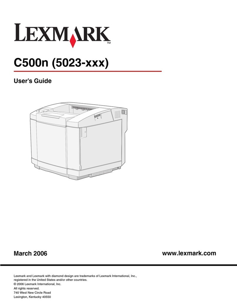 Lexmark C500N User manual
