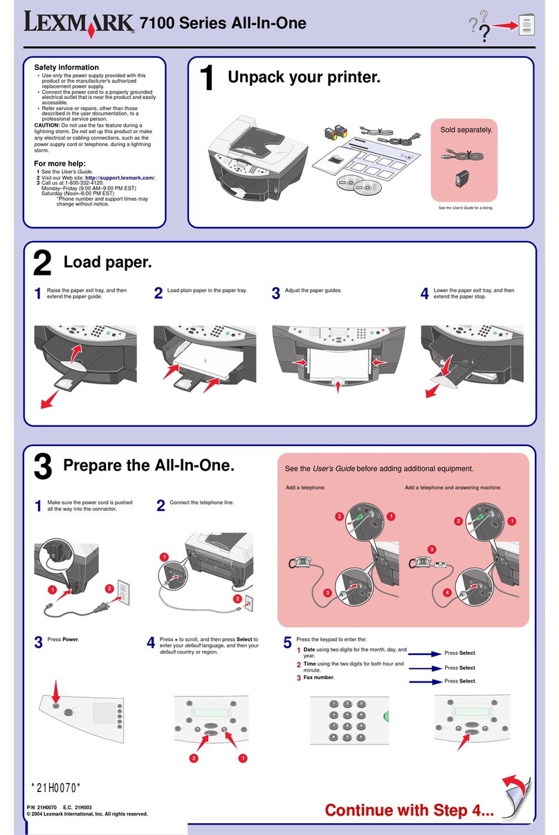 Lexmark 7100 series User manual