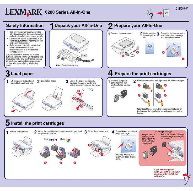 Lexmark 6200 Series quick start guide