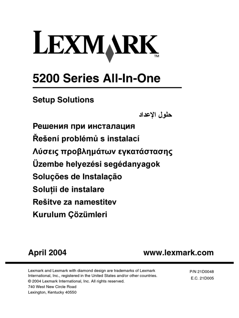 Lexmark 5200 Series Manual