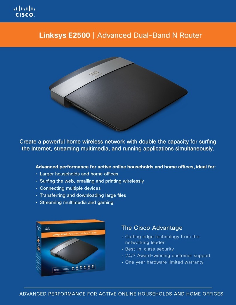 Linksys E2500 User manual Linksys E2500 User manual