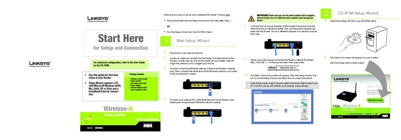 Linksys WRH54G Quick installation