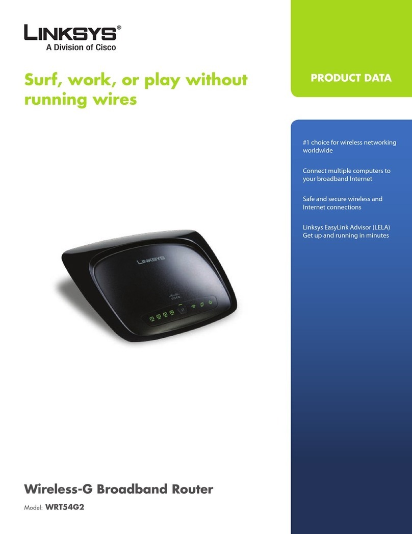 Linksys WRT54G2 - Wireless-G Broadband Router Operation manual