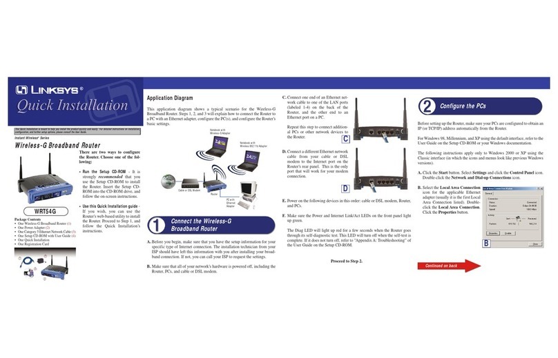 Linksys WRT54G - Wireless-G Broadband Router... User manual