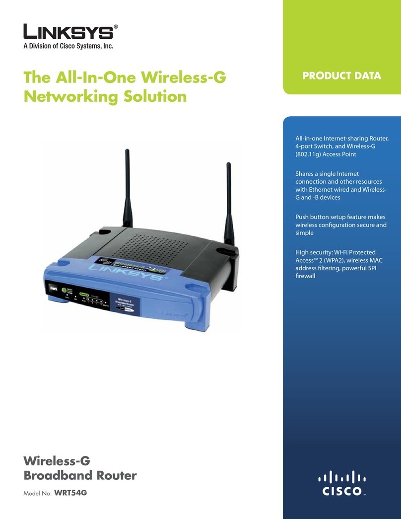 Linksys WRT54G - Wireless-G Broadband Router... Operation manual