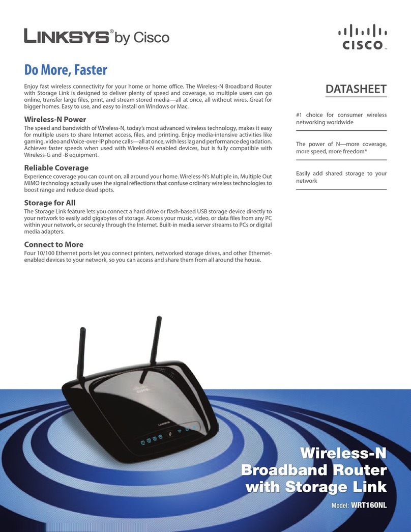 Linksys WRT160NL - Wireless-N Broadband Router User manual Linksys WRT160NL - Wireless-N Broadband Router User manual
