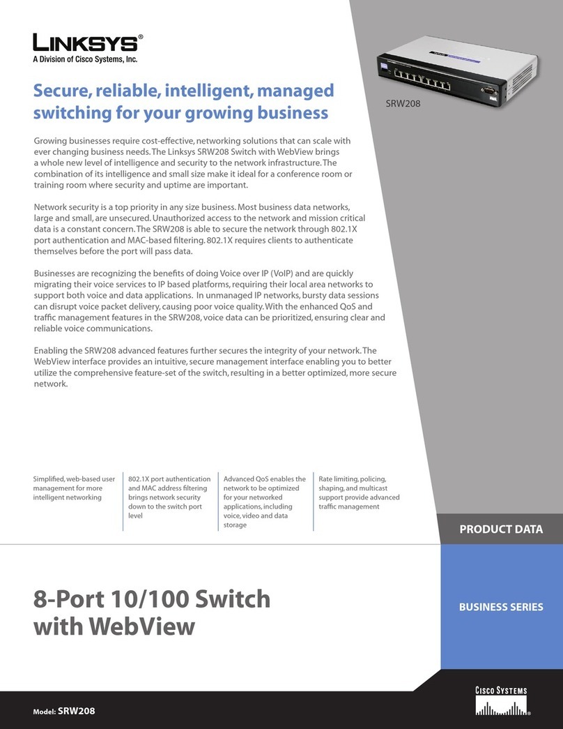 Linksys SRW208 User manual Linksys SRW208 User manual