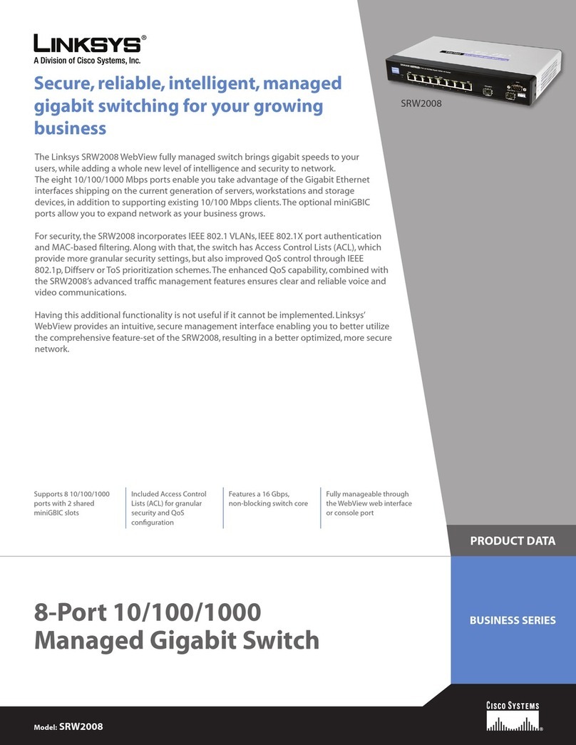 Linksys SRW2008 Operation manual