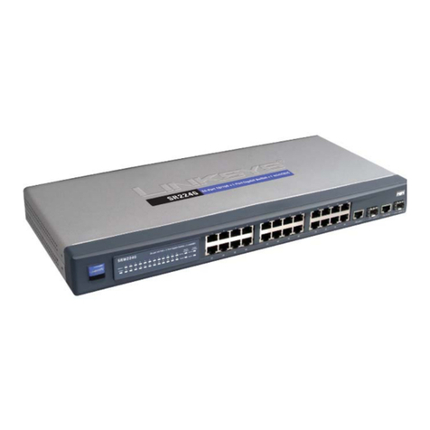 Linksys SR224G - Cisco - 10/100 Gigabit Switch User manual