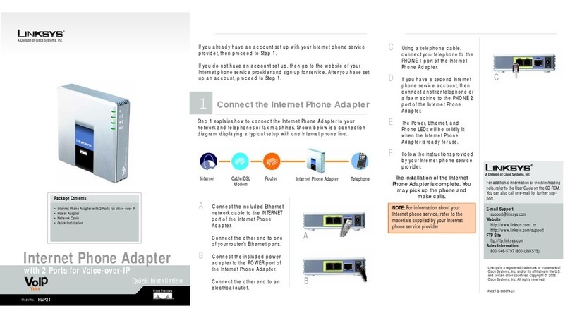 Linksys PAP2-T Original operating instructions