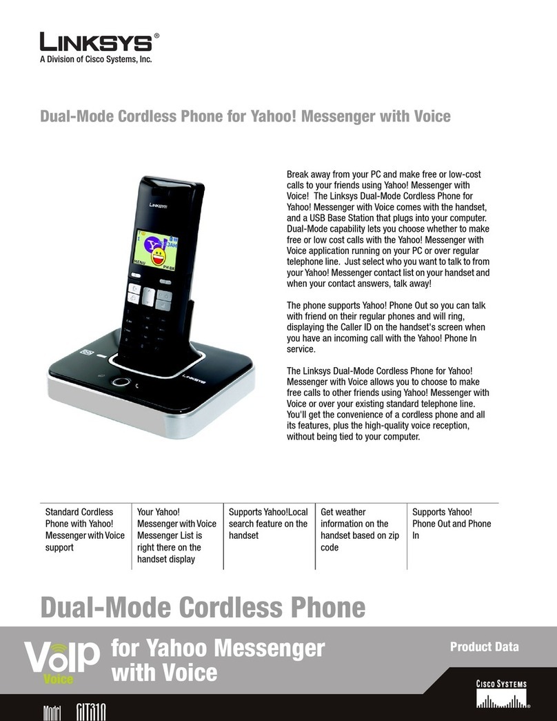 Linksys CIT310 - iPhone Cordless Phone Product data