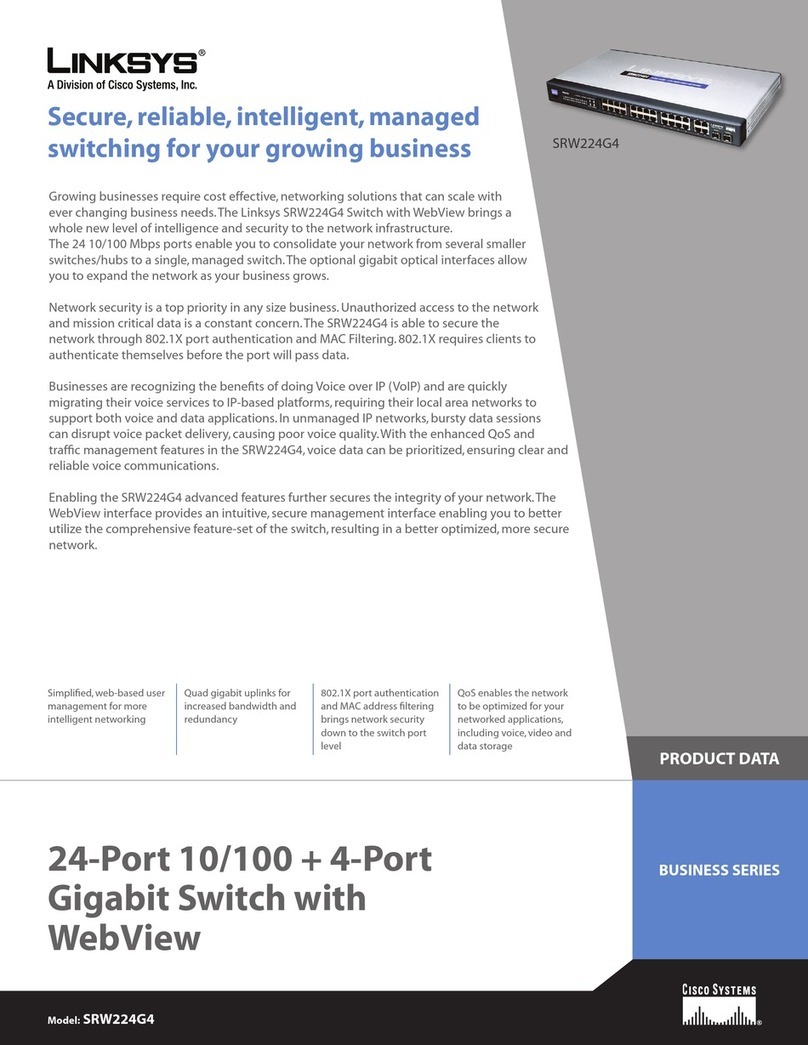 Linksys SRW224G4 Operation manual