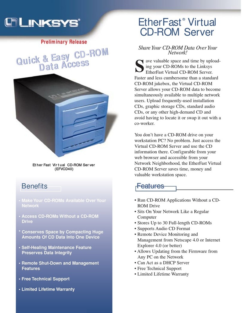 Linksys EFVCD40 Specifications