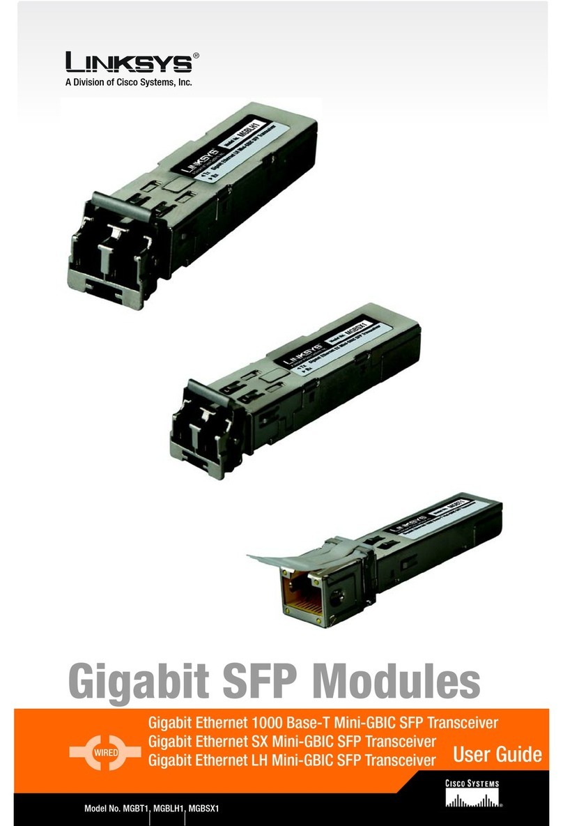 Linksys MGBLH1 - Gigabit LH Mini-GBIC SFP... user guide Linksys MGBLH1 - Gigabit LH Mini-GBIC SFP... user guide