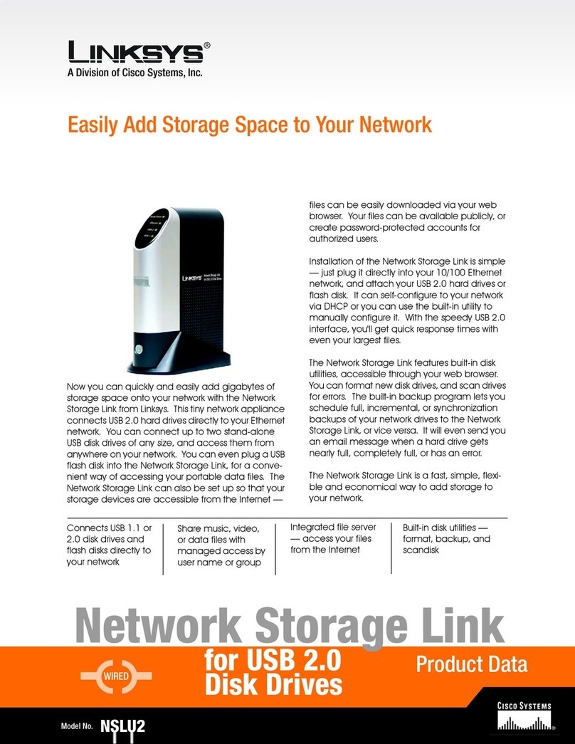 Linksys NSLU2 - Network Storage Link NAS Server brochure