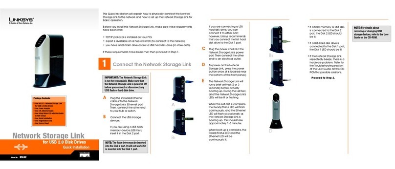 Linksys NSLU2 - Network Storage Link NAS Server Quick installation Linksys NSLU2 - Network Storage Link NAS Server Quick installation