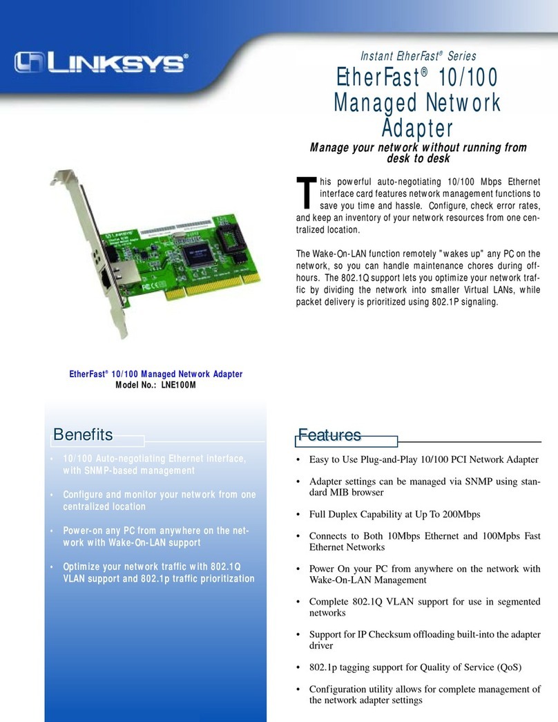 Linksys LNE100M User manual
