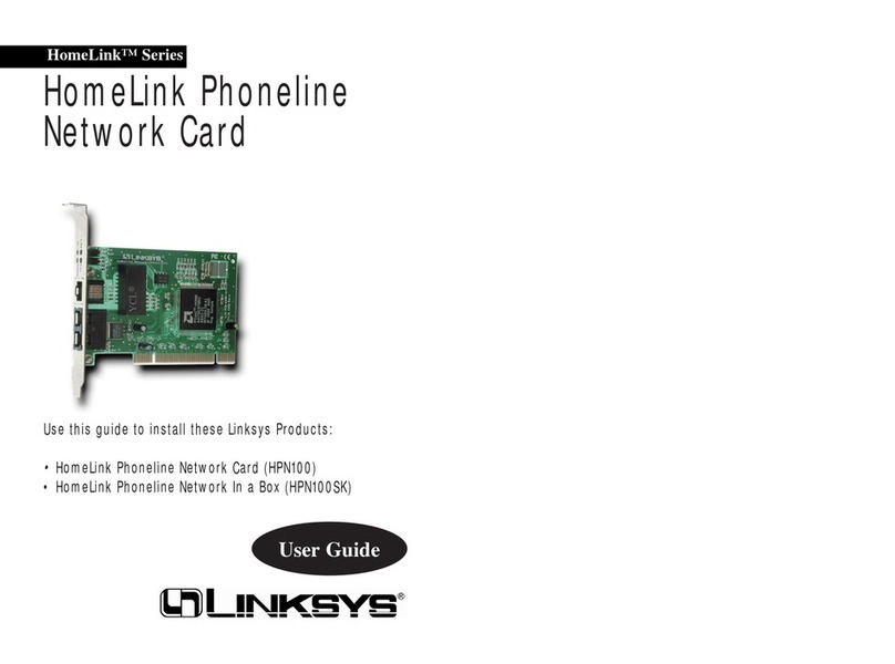 Linksys HomeLink HPN100 User manual