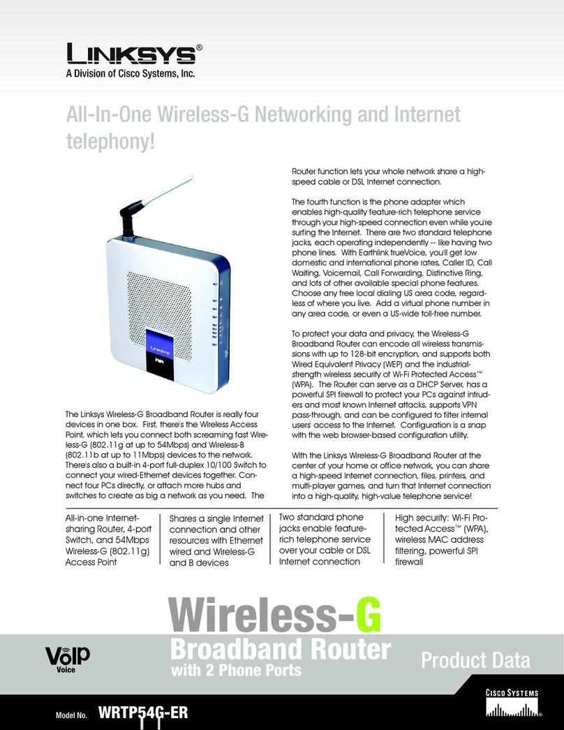 Linksys WRTP54G-ER Operation manual