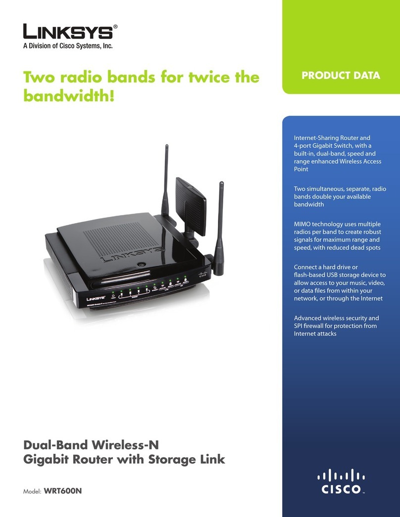 Linksys WRT600N - Wireless-N Gigabit Router Product data