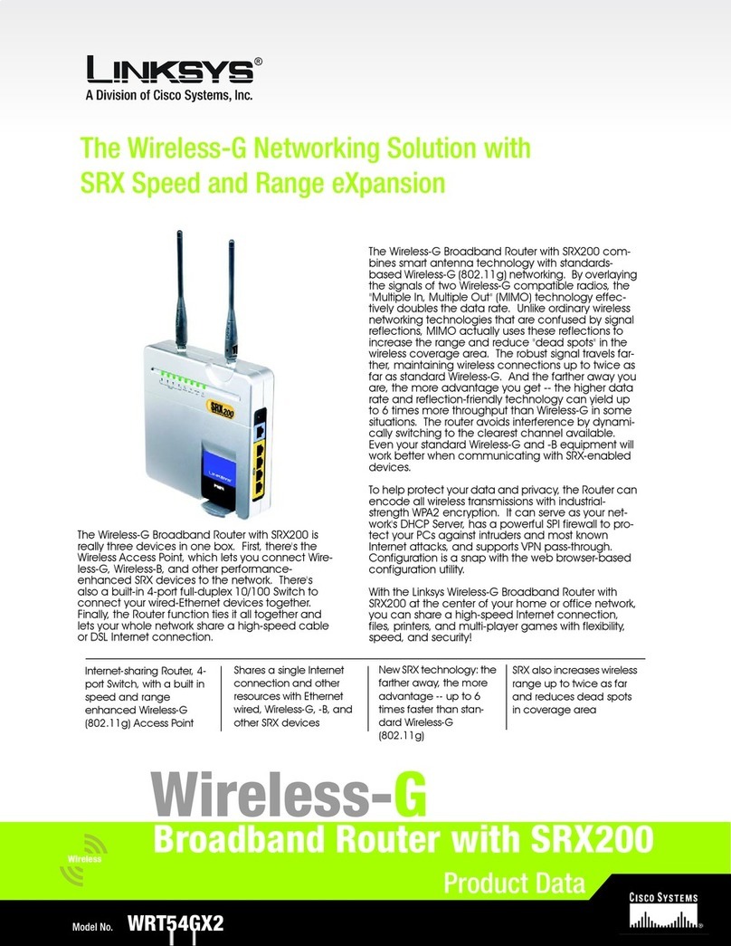 Linksys WRT54GX2 - Wireless-G Broadband Router Product data