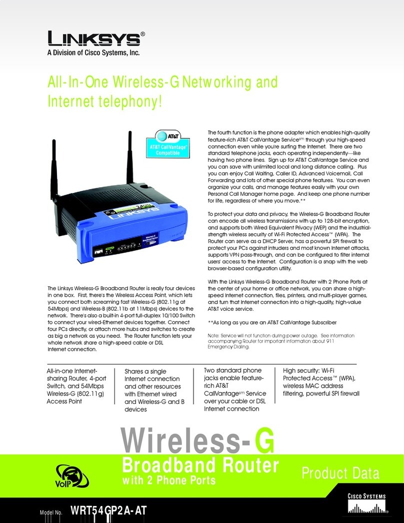 Linksys WRT54GP2A-AT - Wireless-G Broadband Router... Operation manual