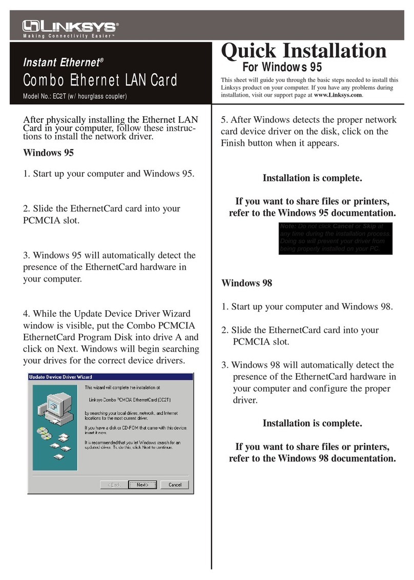 Linksys EC2T Original operating instructions Linksys EC2T Original operating instructions