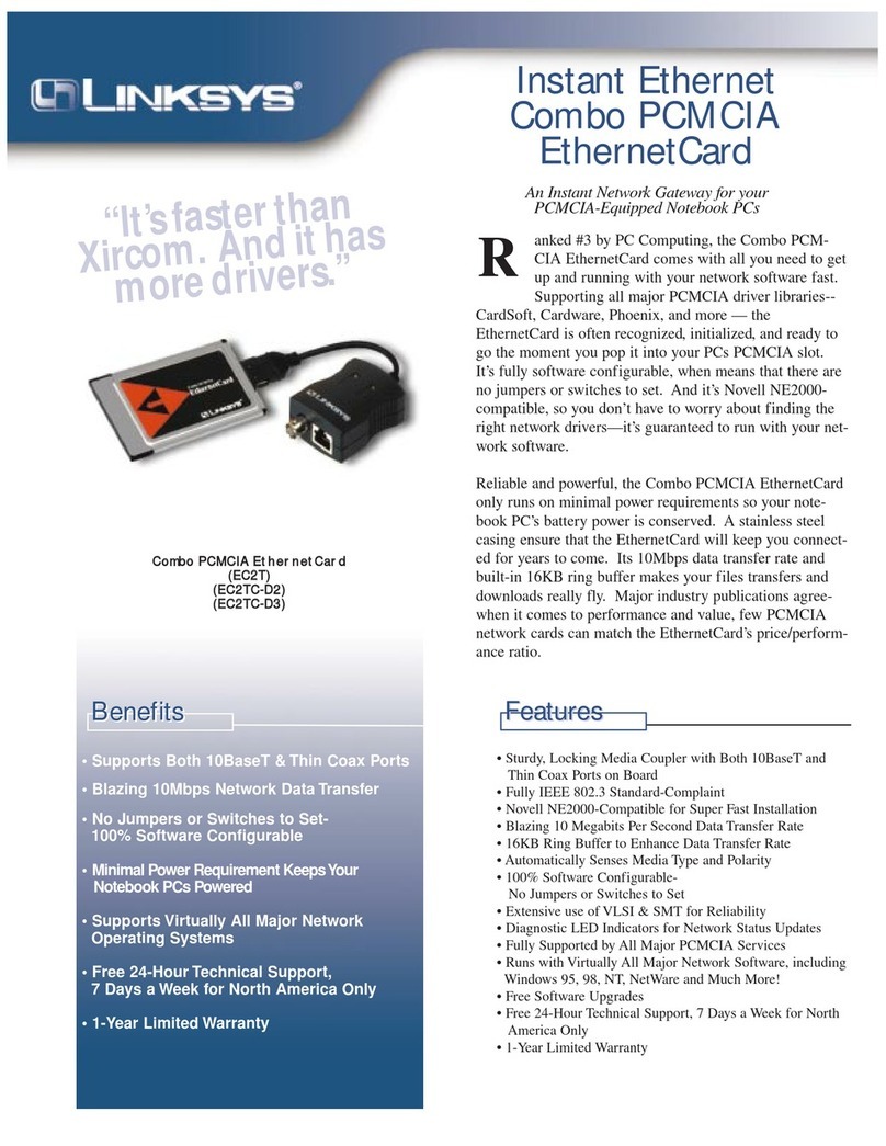 Linksys EC2T User manual Linksys EC2T User manual