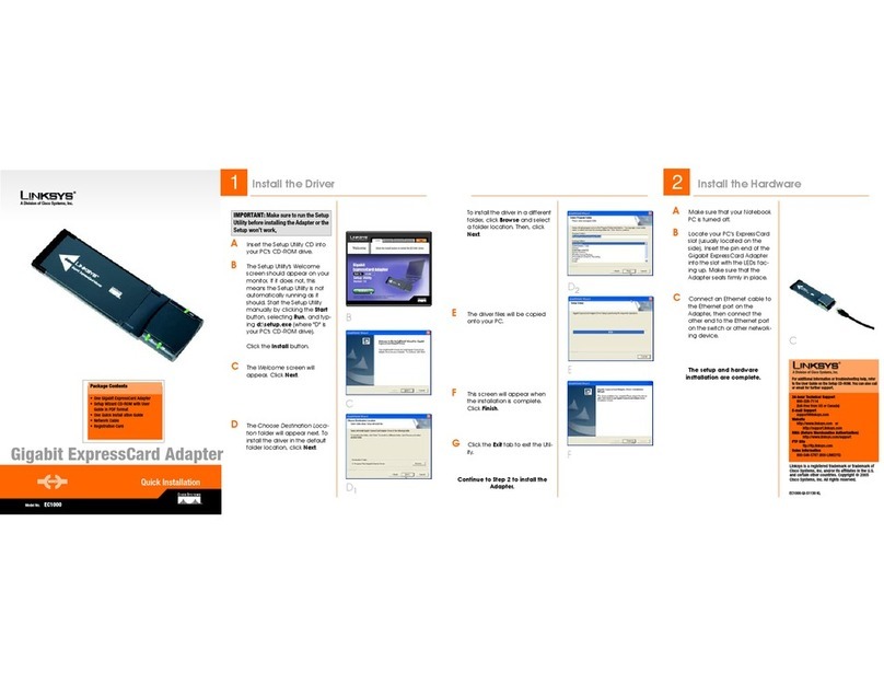 Linksys EC1000 Original operating instructions