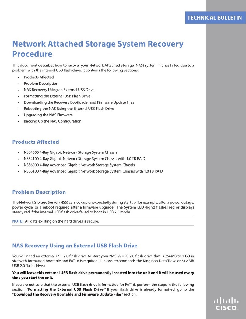 Linksys NSS4000 Series Technical bulletin