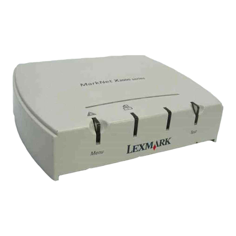 Lexmark MarkNet X2000 Series quick reference