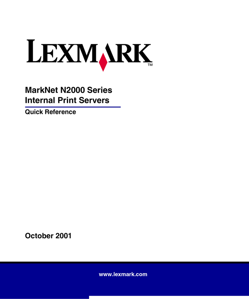 Lexmark N2000 quick reference