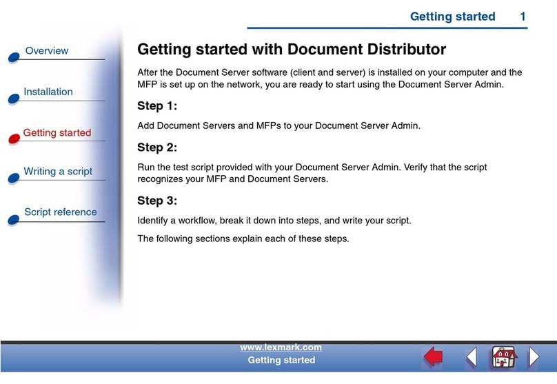Lexmark Document Distributor Getting started