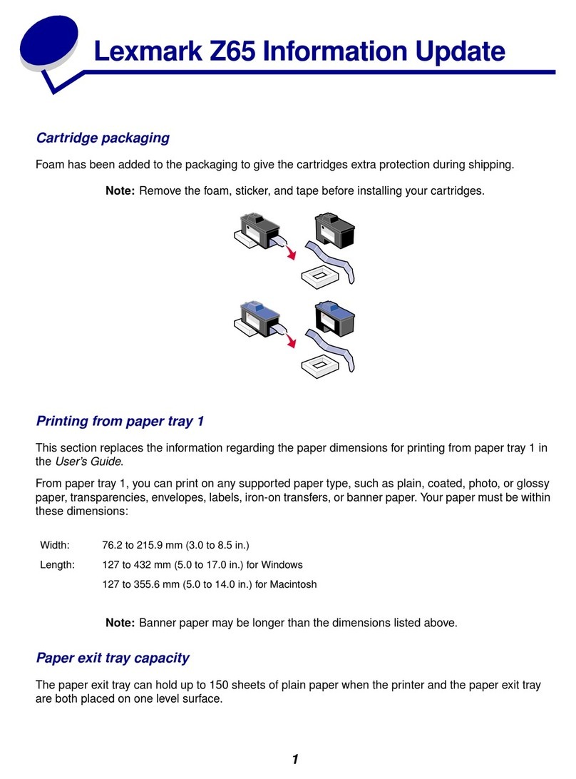 Lexmark Z65 Technical manual