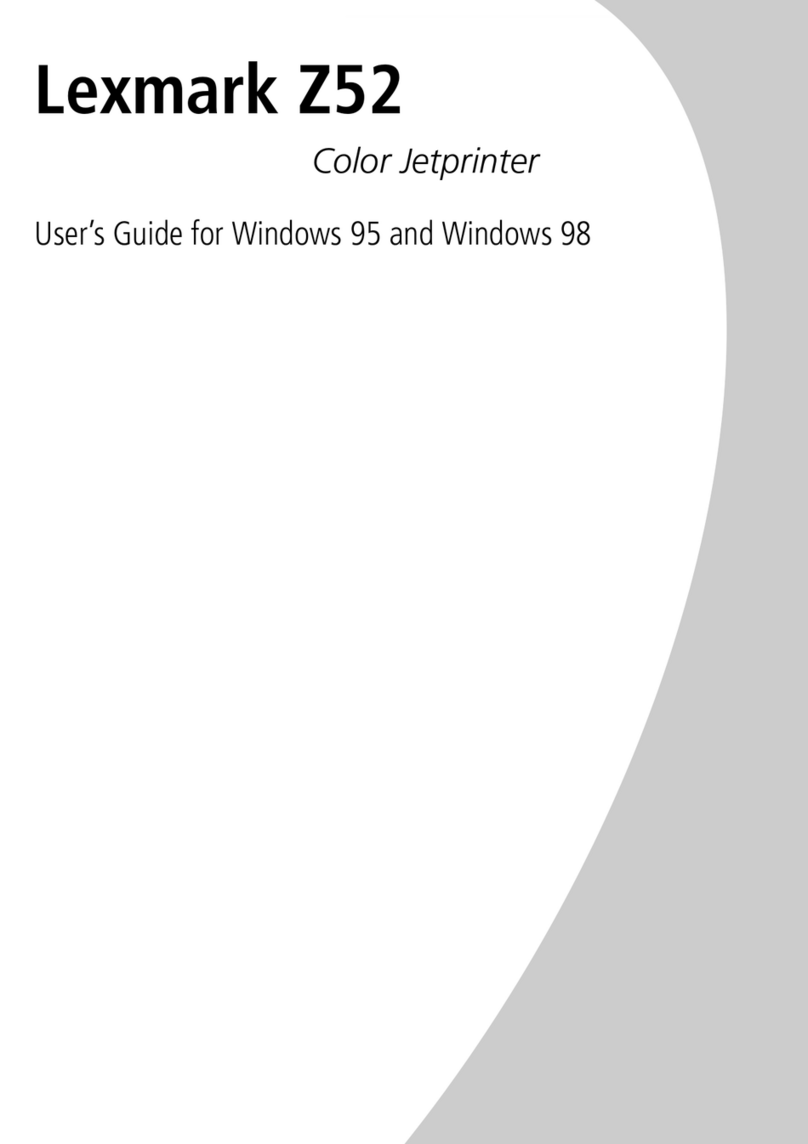 Lexmark Z52 User manual