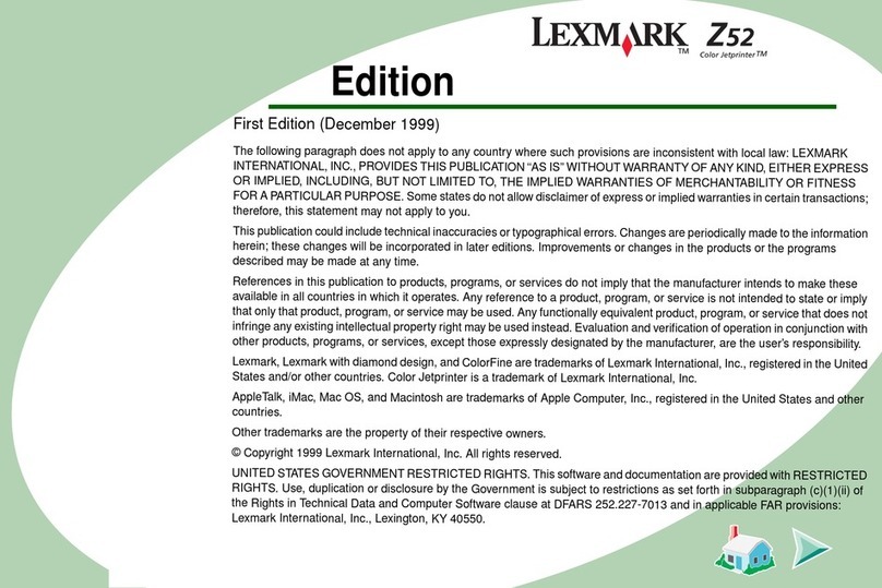 Lexmark Z52 User manual