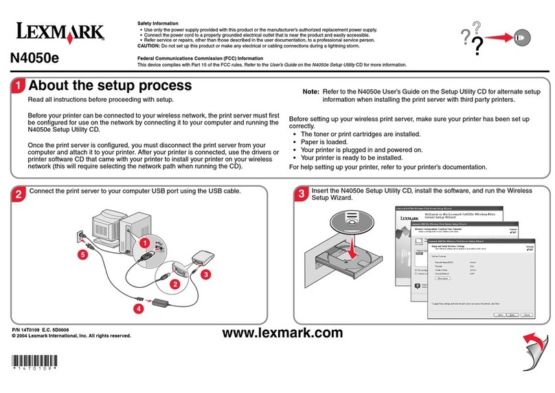 Lexmark MarkNet N4050e install guide
