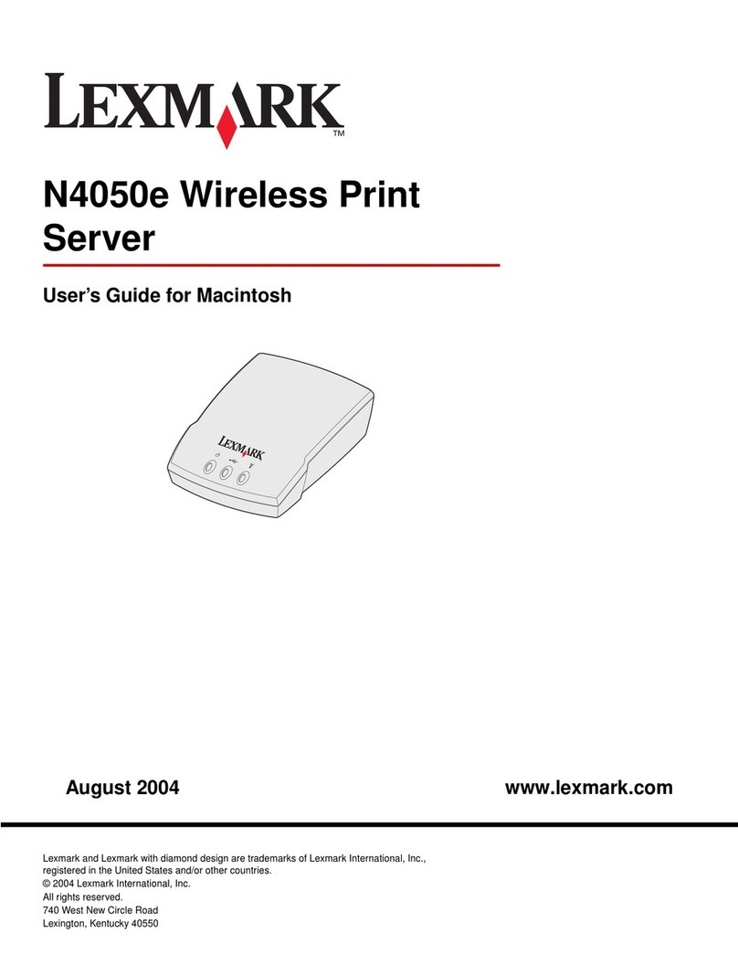Lexmark MarkNet N4050e user guide