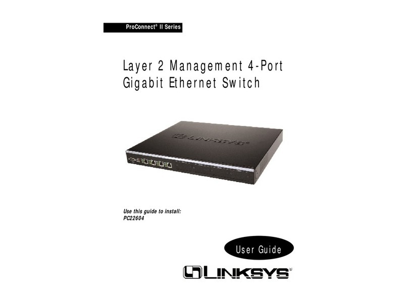 Linksys PC22604 - ProConnect II 2604 Switch User manual Linksys PC22604 - ProConnect II 2604 Switch User manual