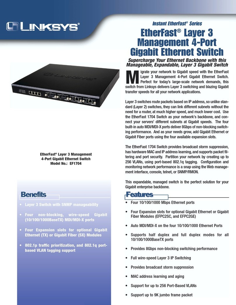 Linksys Etherfast EF1704 User manual