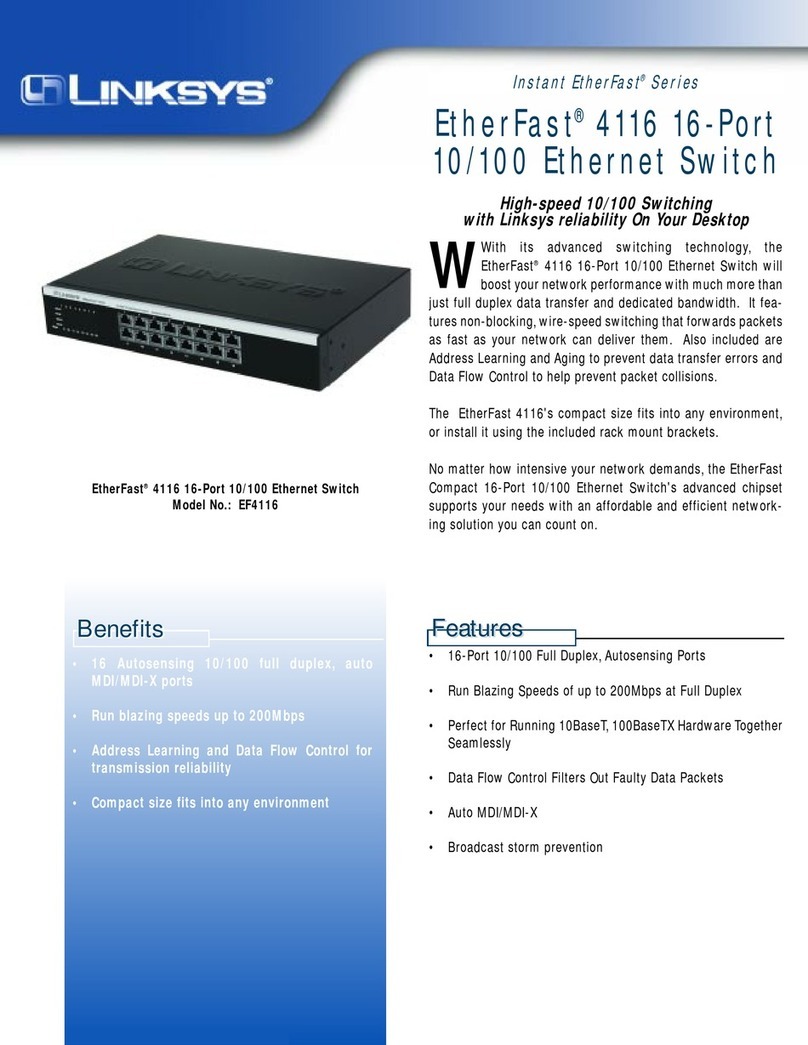 Linksys EtherFast EF4116 User manual Linksys EtherFast EF4116 User manual