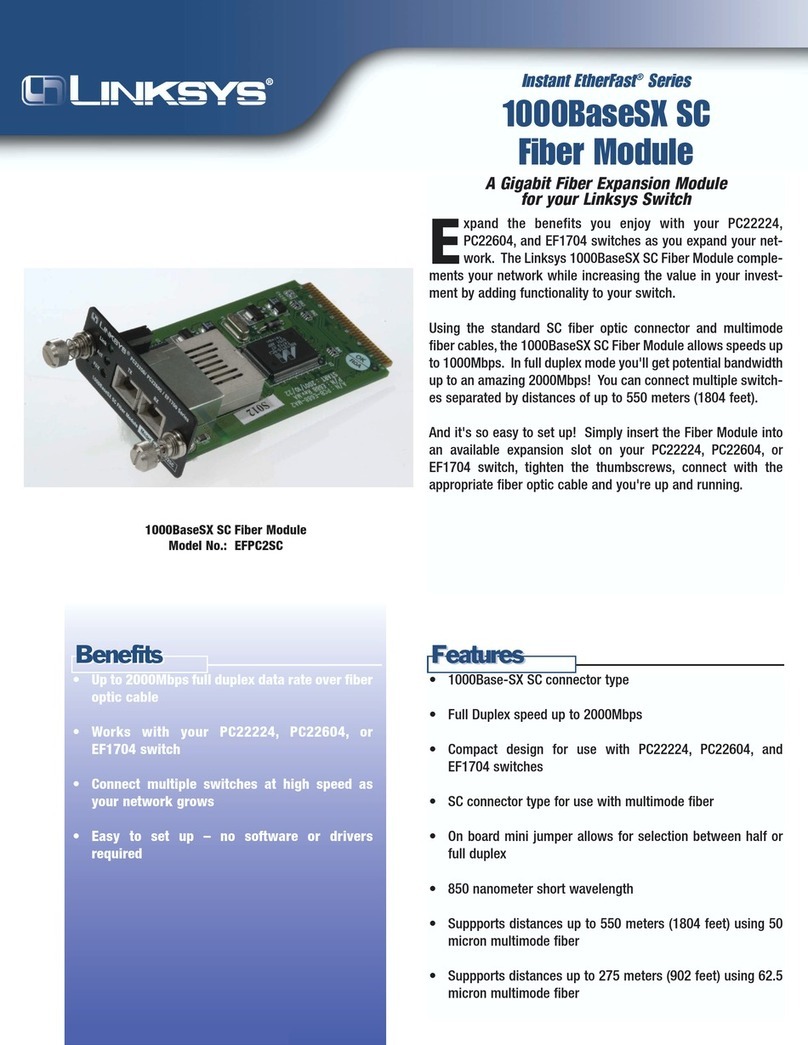 Linksys EFPC2SC User manual