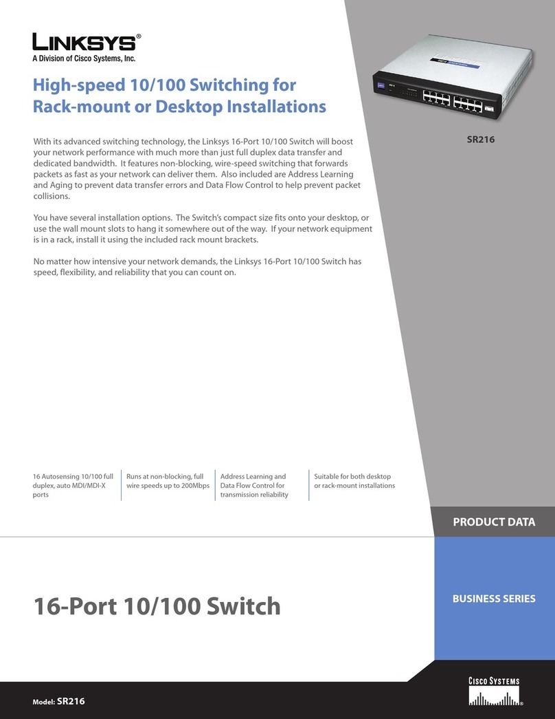 Linksys SR216 Operation manual Linksys SR216 Operation manual
