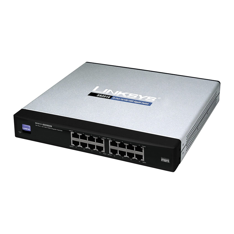Linksys SR2016 - Cisco - 10/100/1000 Gigabit Switch user guide